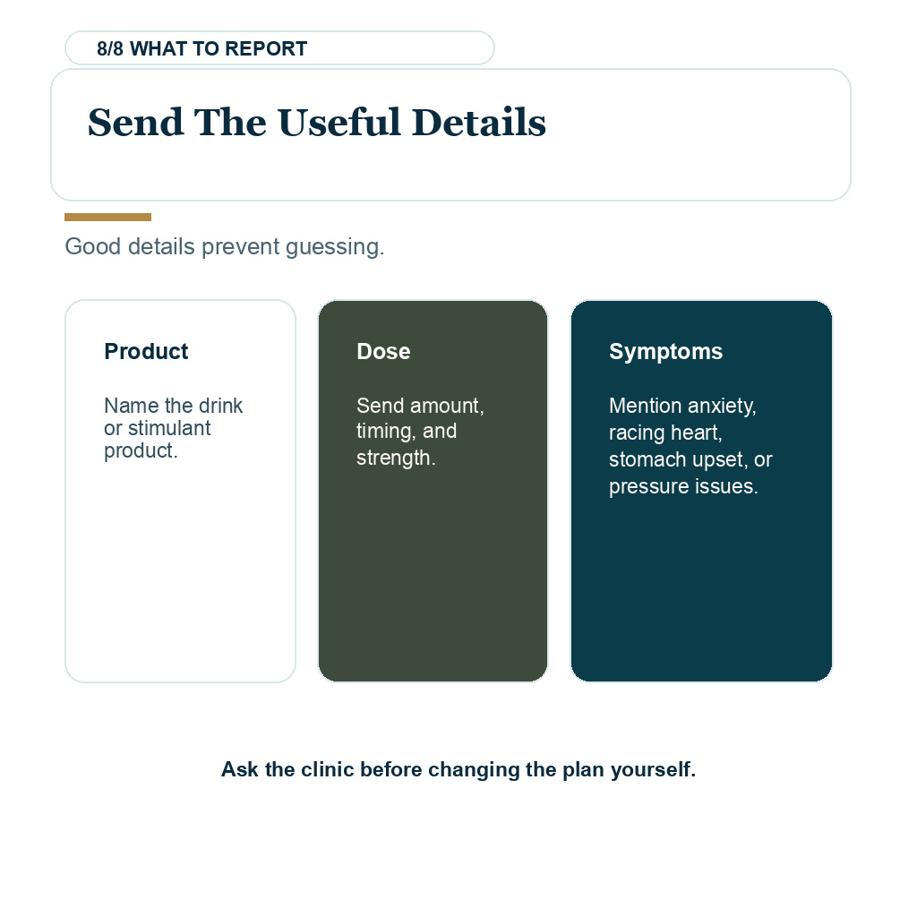 Coffee before hair transplant surgery guidance about what details to send the clinic