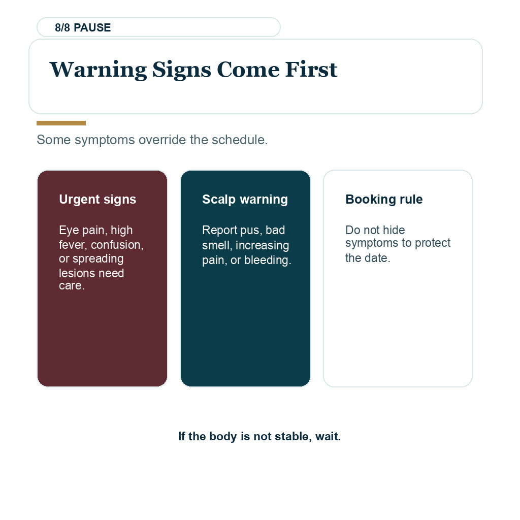 Cold sores and herpes hair transplant timing carousel slide 8 of 8 explaining warning signs come first