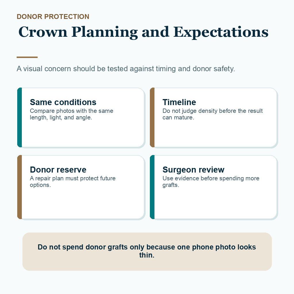 Support card explaining crown planning and expectations.