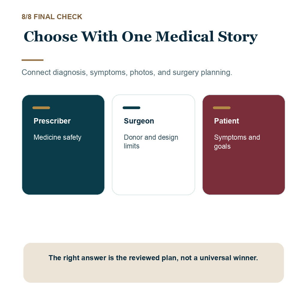 Dutasteride versus finasteride after hair transplant, choose with one medical story.