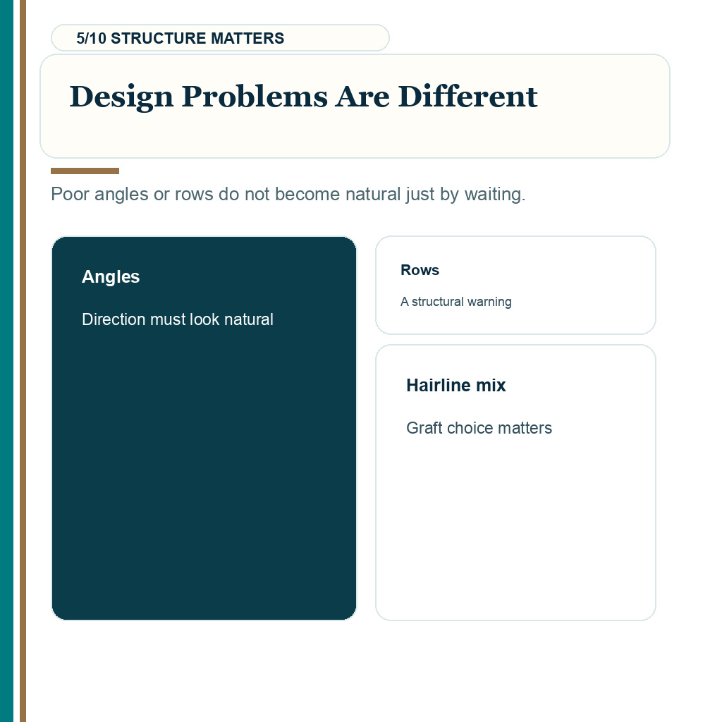 Failed hair transplant or too early carousel slide 5 of 10 about design problems are different.