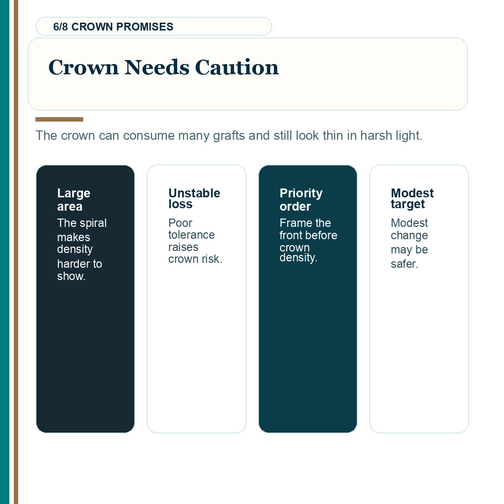 Finasteride side effects hair transplant plan, crown needs caution.