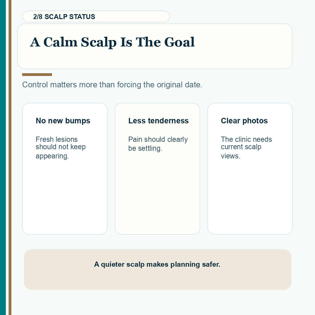 Folliculitis carousel slide 2 about calm scalp before surgery