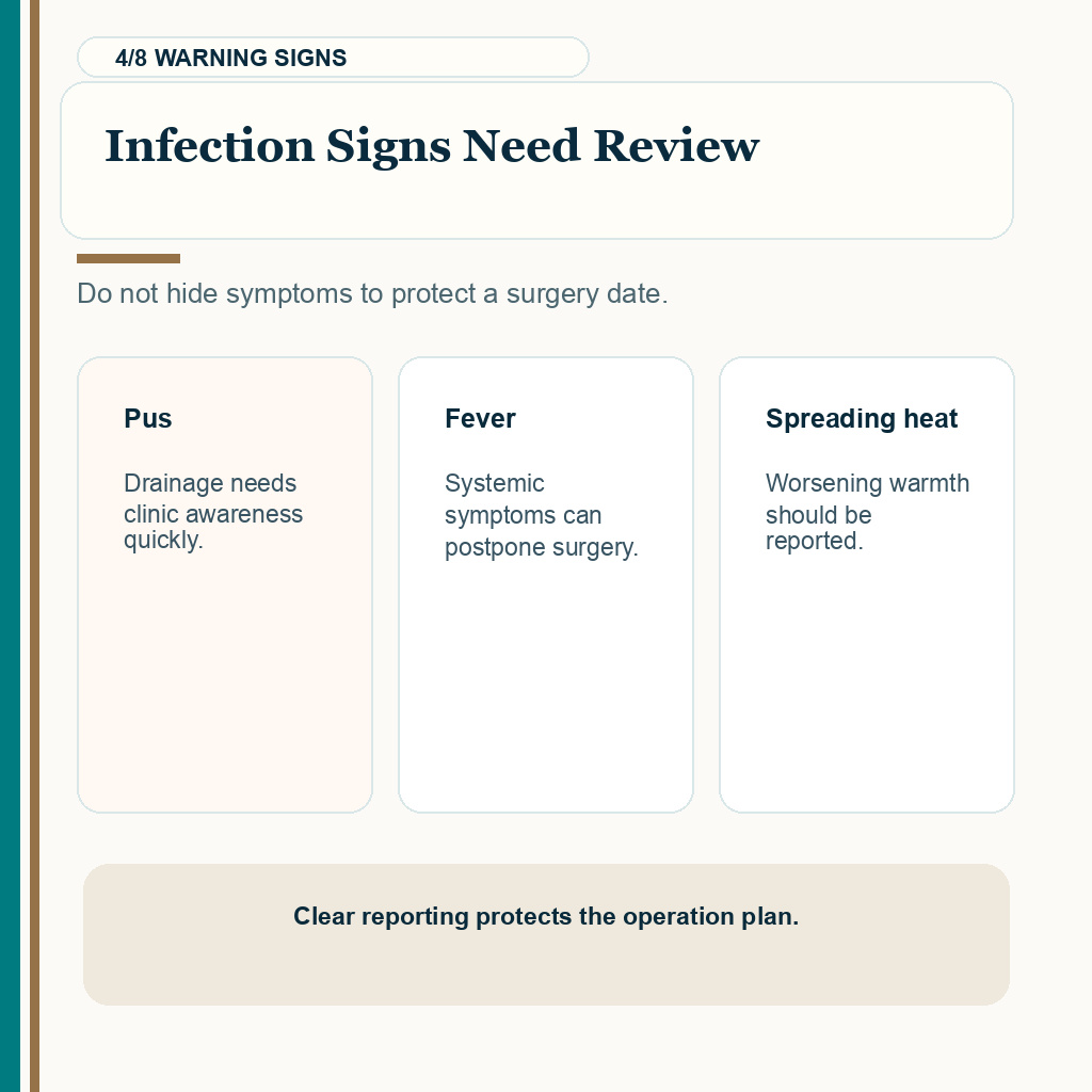 Folliculitis carousel slide 4 about infection signs needing review