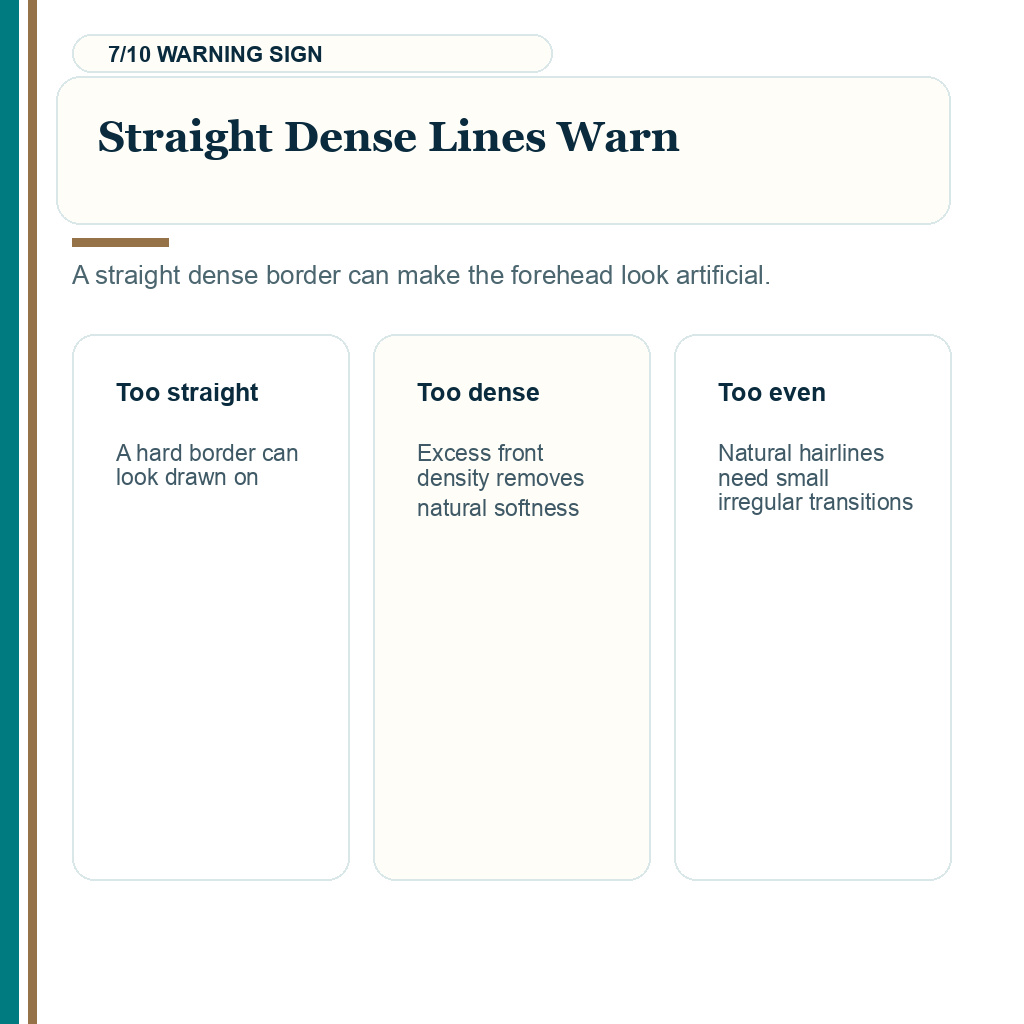 Hairline lowering stop point carousel slide 7 of 10 about straight dense lines warn.