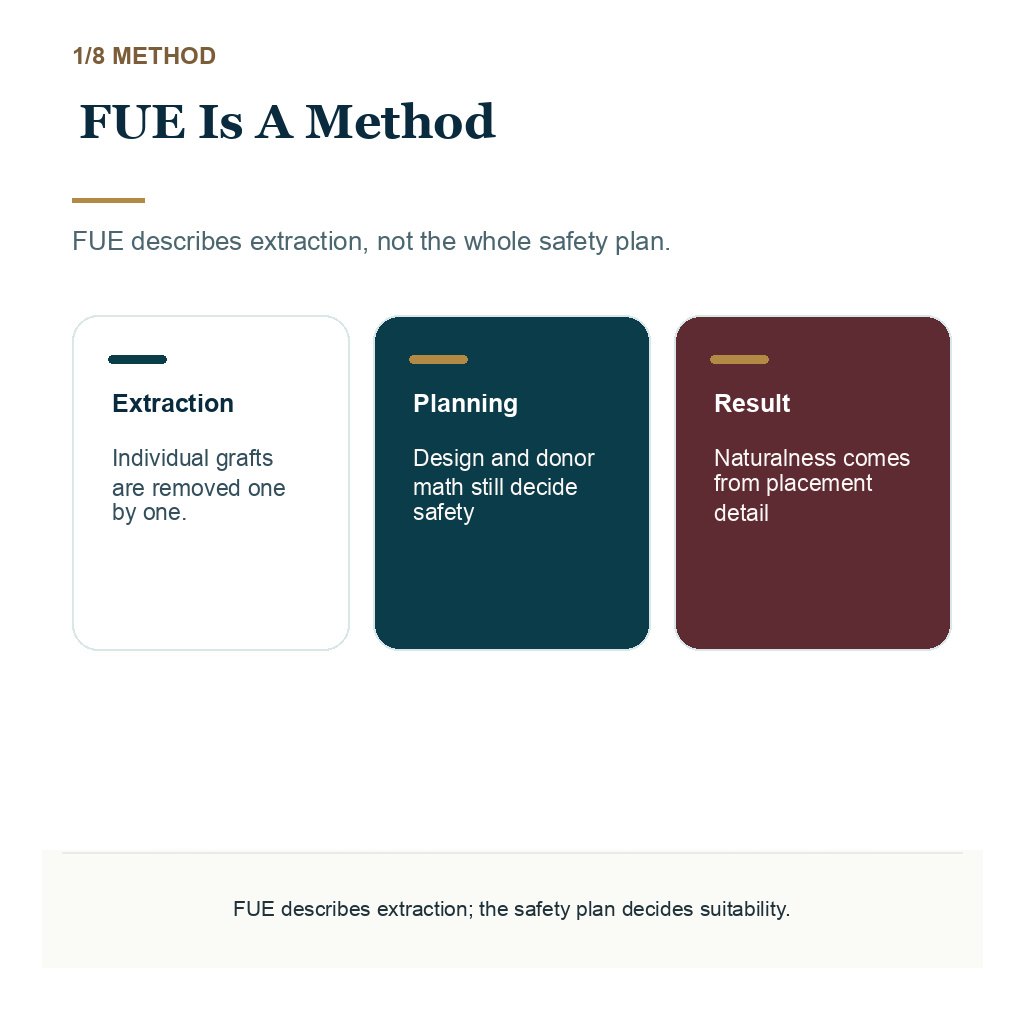 FUE Hair Transplant carousel slide 1 with patient guidance