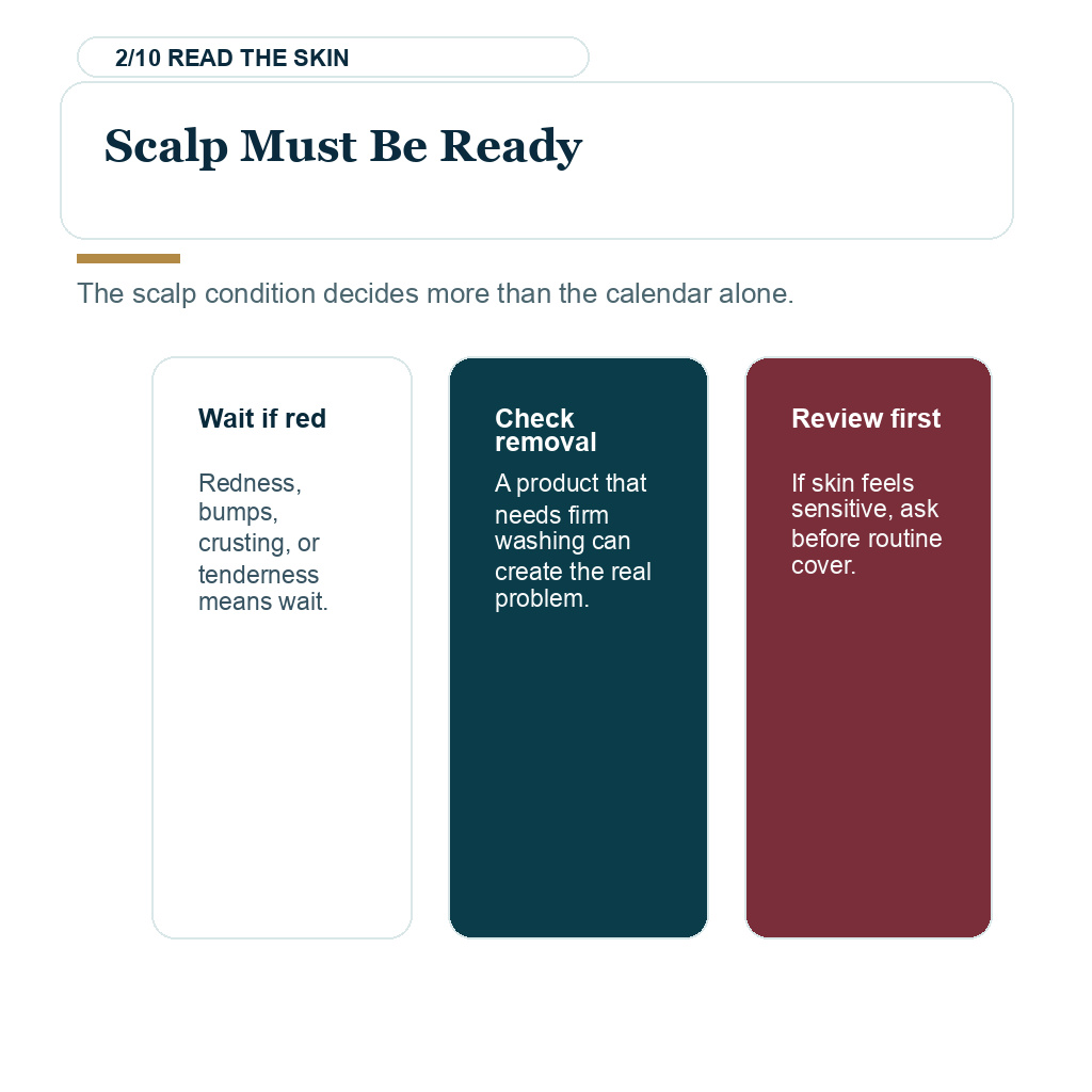 Hair fibers after hair transplant timing slide 2 about scalp must be ready.