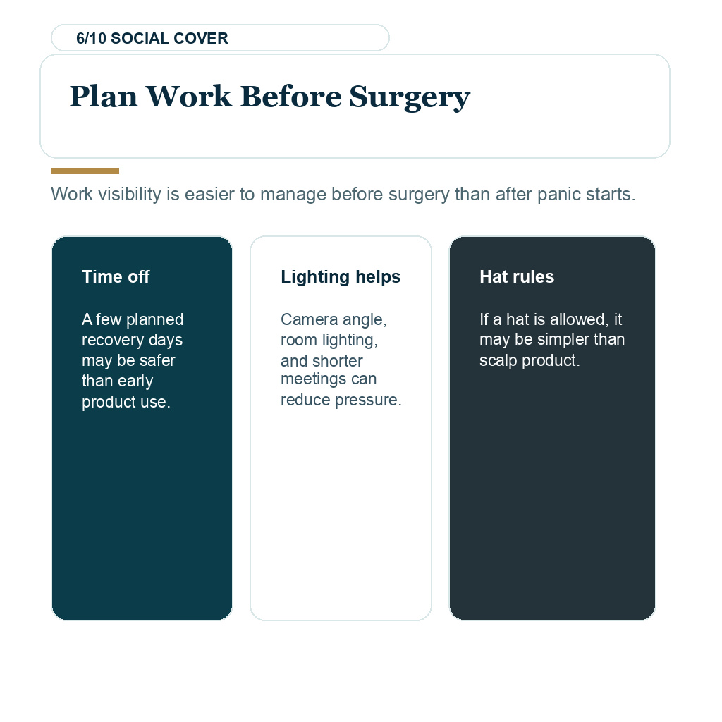 Hair fibers after hair transplant timing slide 6 about plan work before surgery.