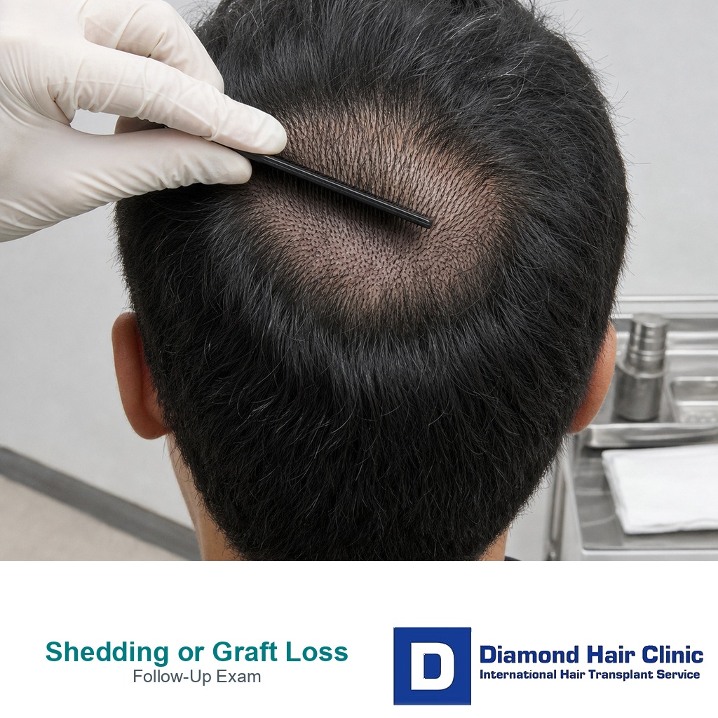 Shed hair cluster 2.5 months after hair transplant
