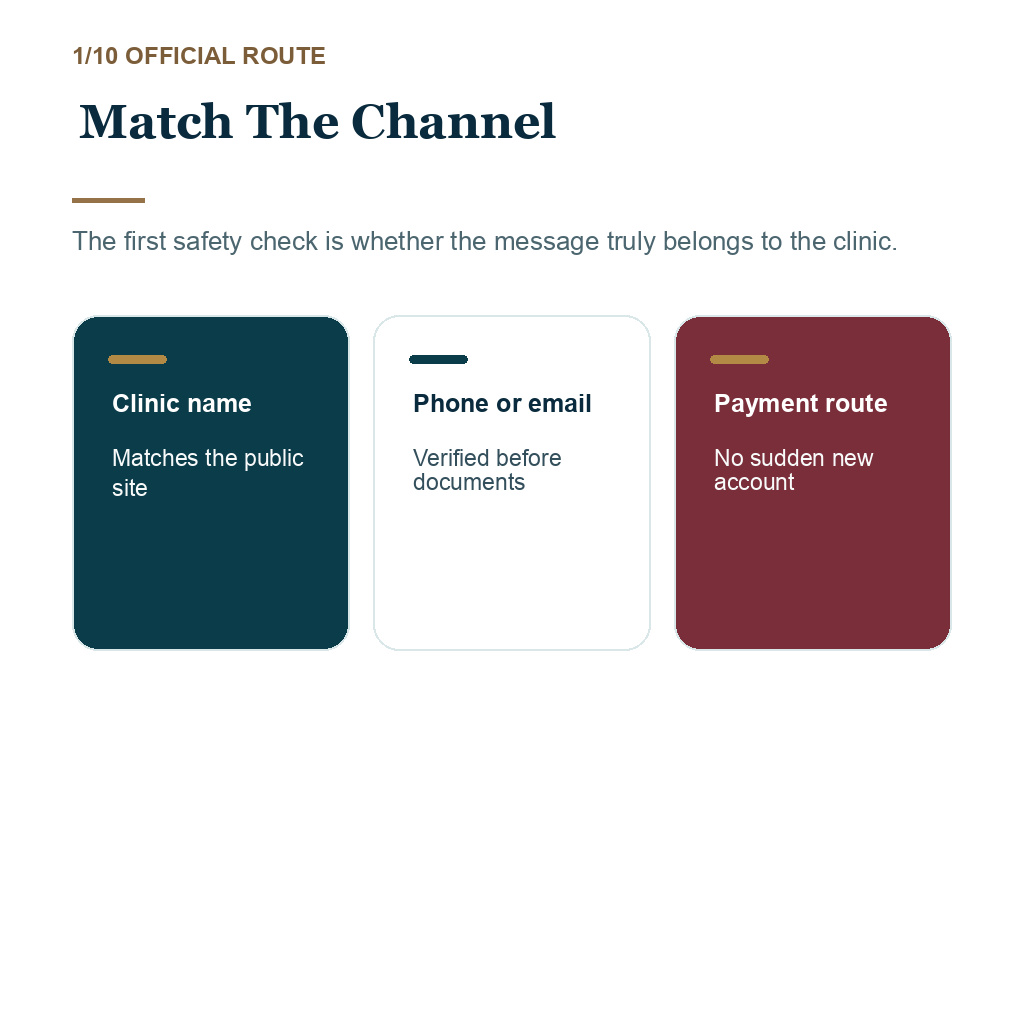 Hair transplant booking messages, match the channel.