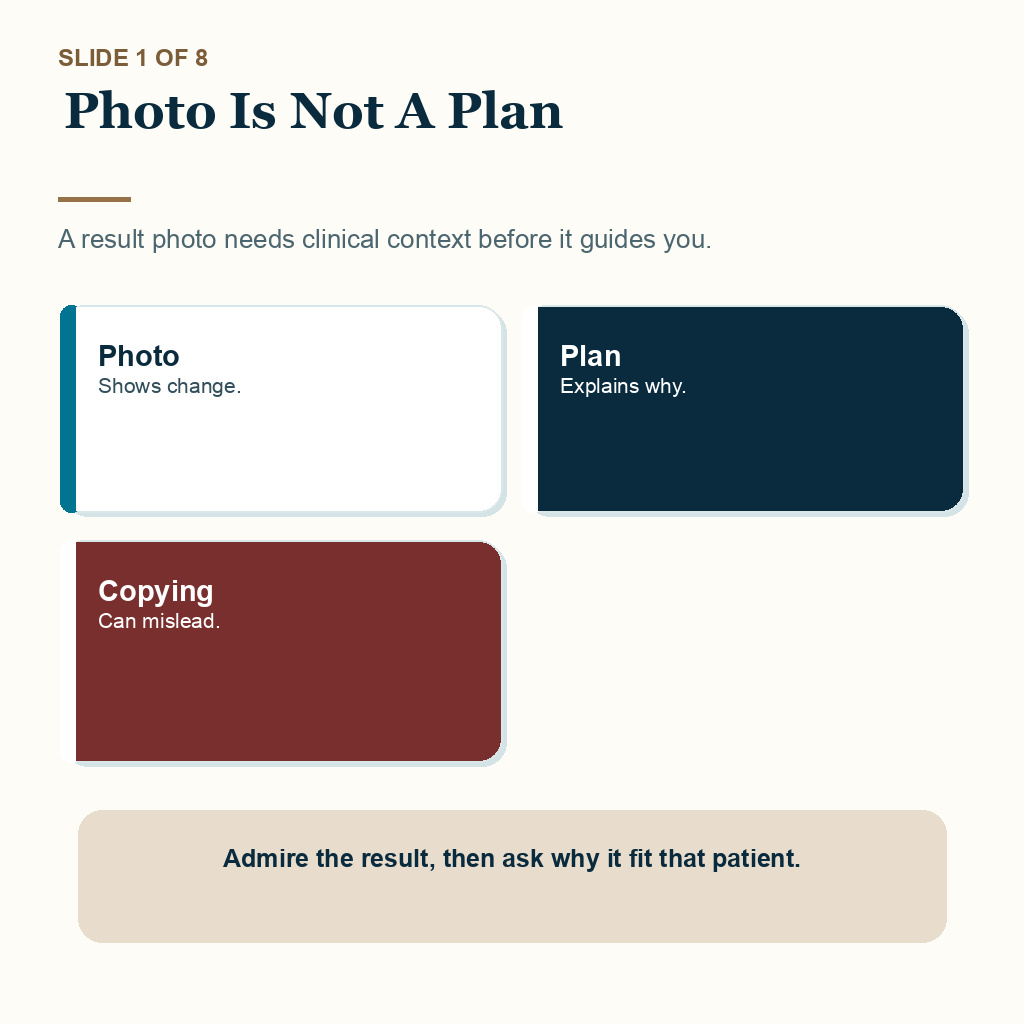 Photo is not a plan when reading hair transplant case pages.