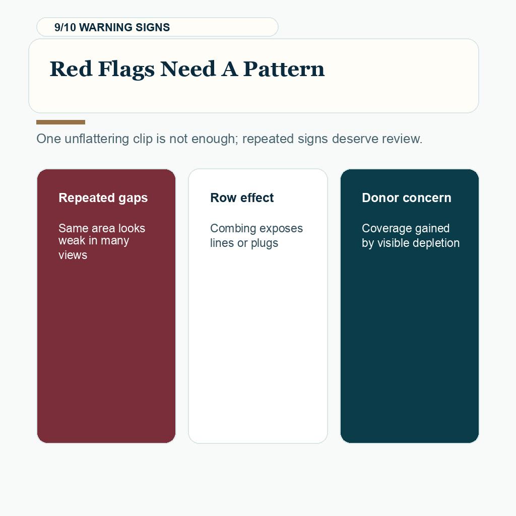 Comb through video evidence, red flags need a pattern.