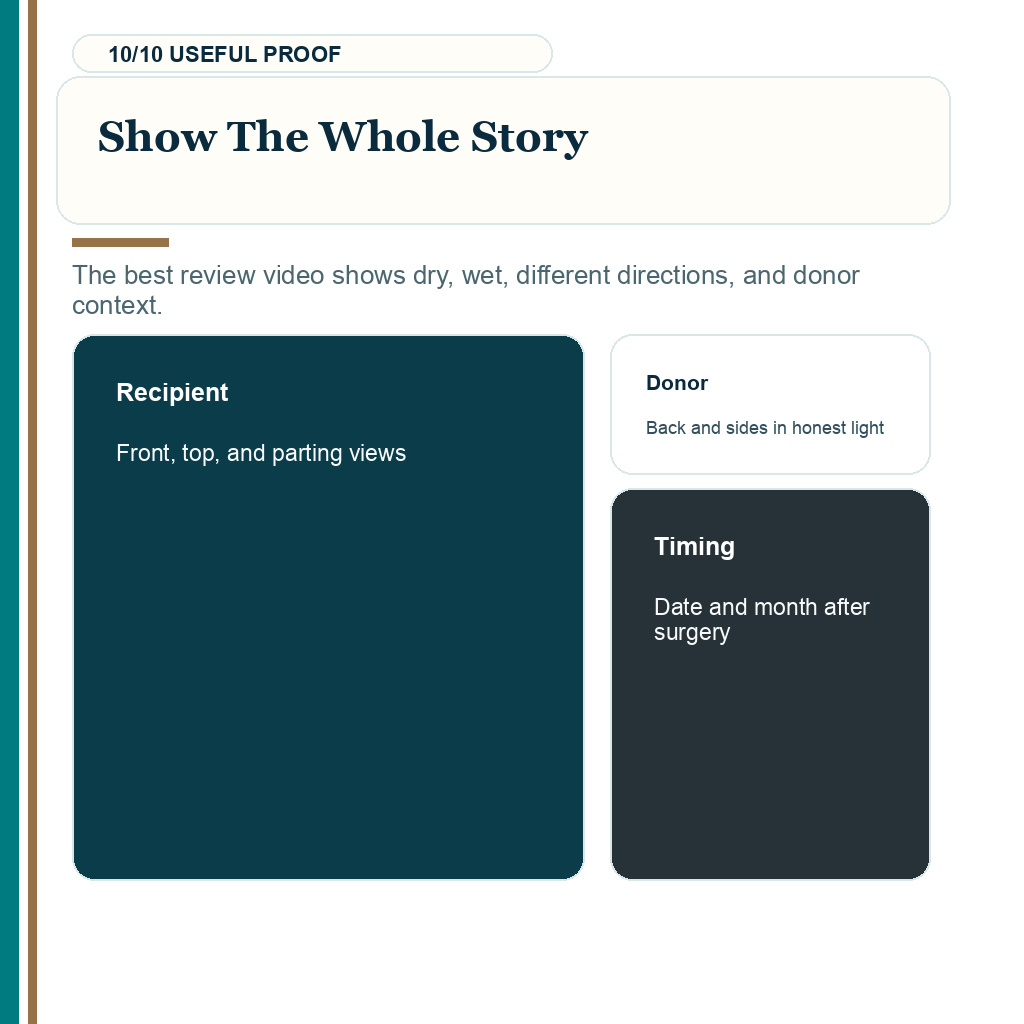Comb through video evidence, show the whole story.