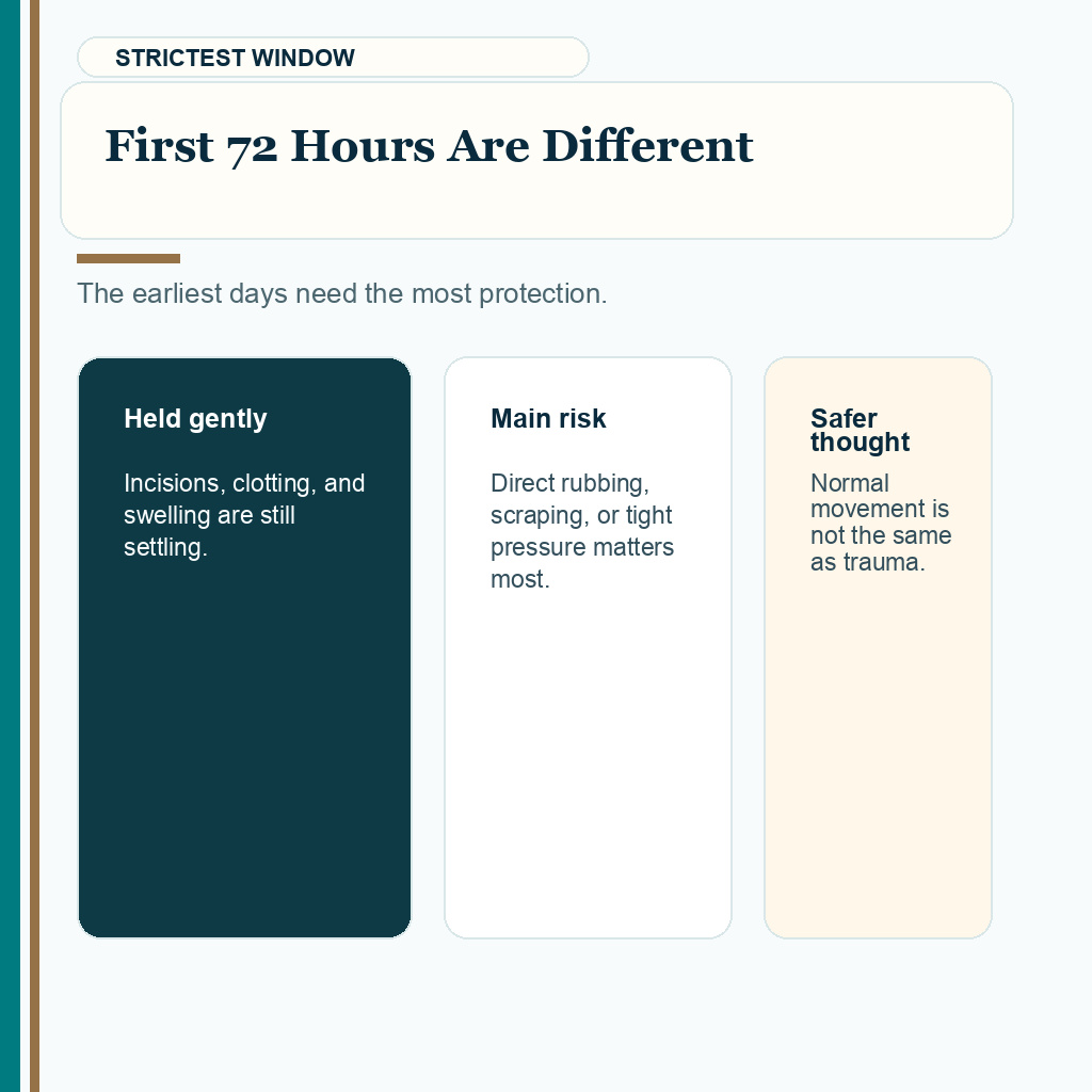 When hair transplant grafts are secure slide 1 explaining first 72 hours are different