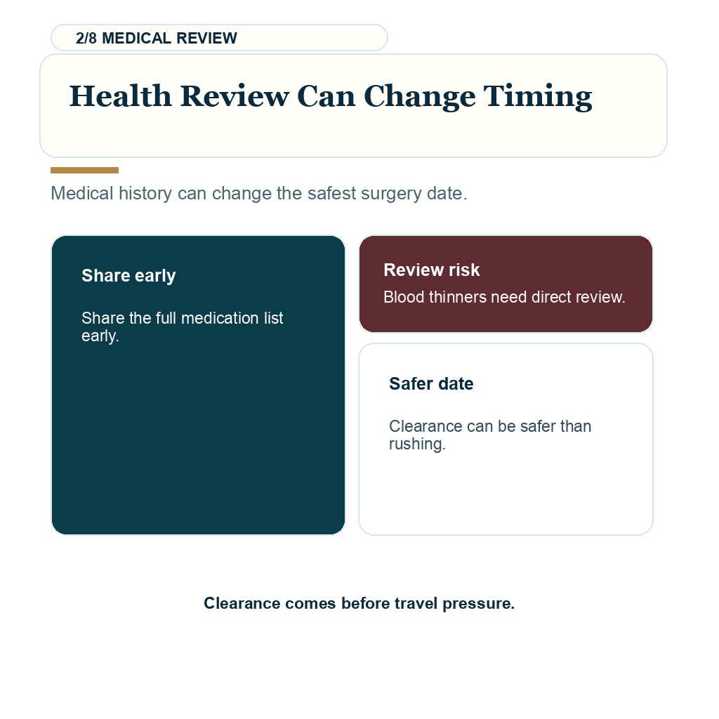 Health review timing for hair transplant in your 40s or 50s