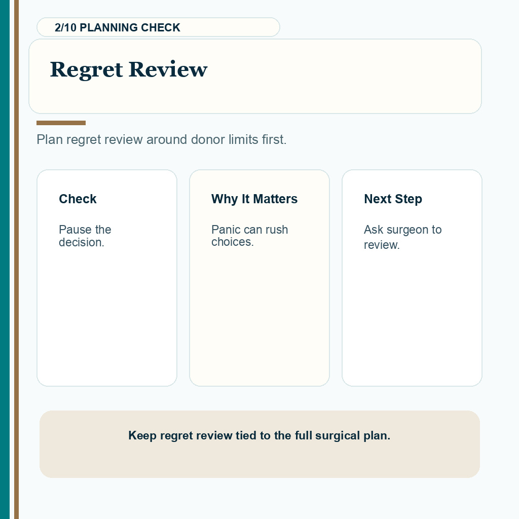 Hair Transplant Regret Needs Calm Review support slide 2 about regret review