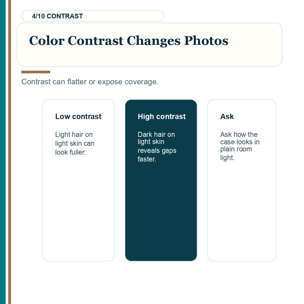 Hair transplant results from hair like yours, color contrast changes photos.