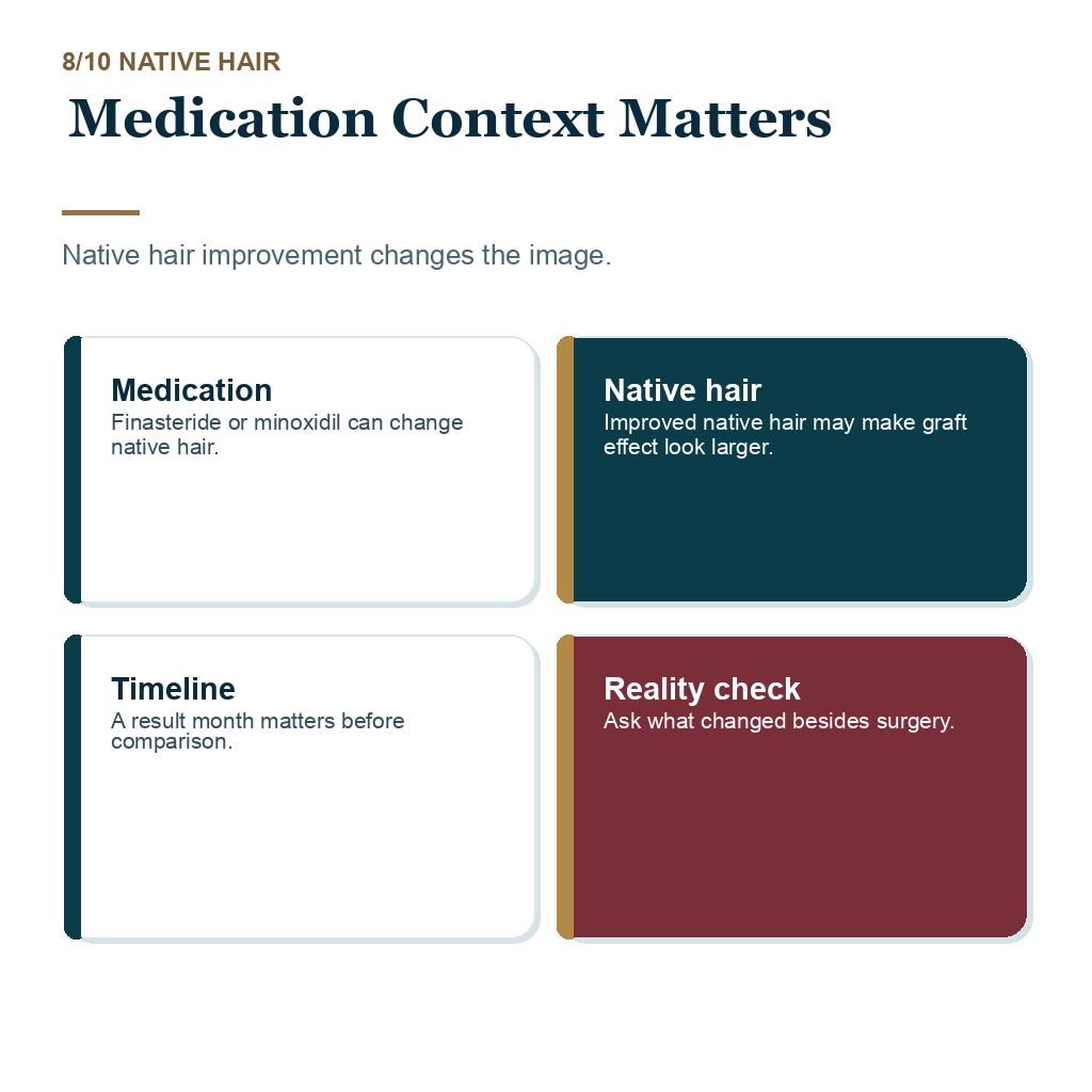 Hair transplant results from hair like yours, medication context matters.