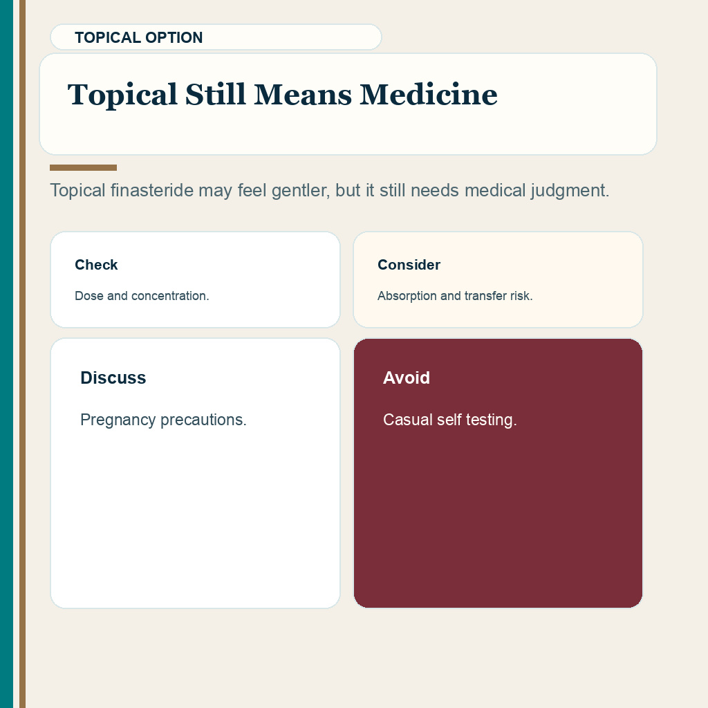 Hair transplant without finasteride slide 8 explaining topical still means medicine