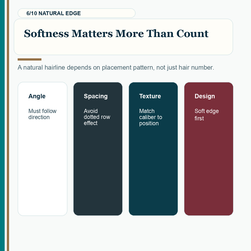 Hairline graft unit review, softness matters more than count.