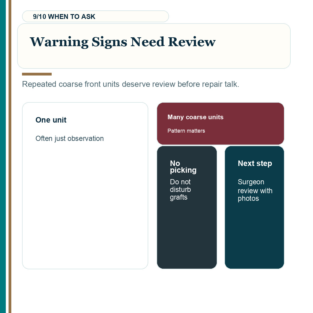 Hairline graft unit review, warning signs need review.