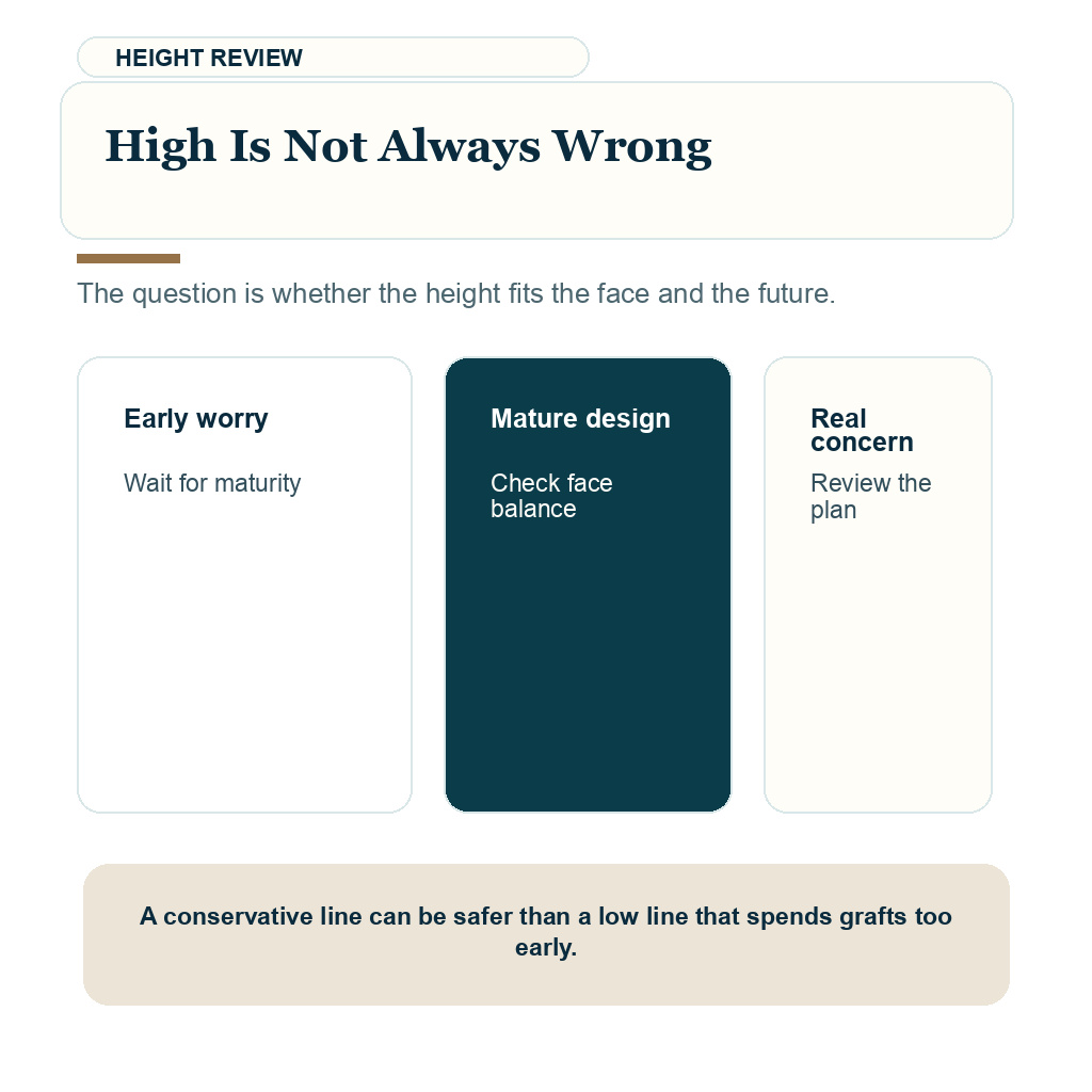 High hairline after hair transplant carousel slide 1 about high is not always wrong.