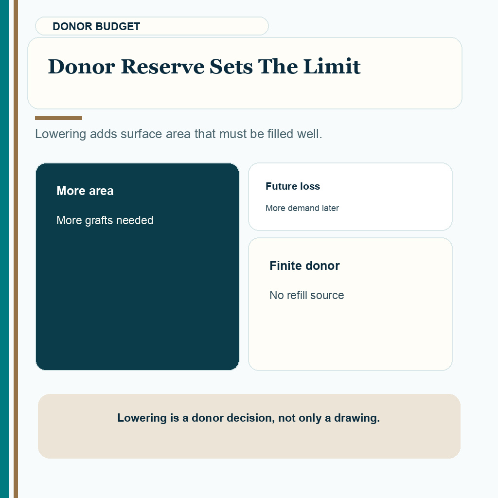 High hairline after hair transplant carousel slide 4 about donor reserve sets the limit.