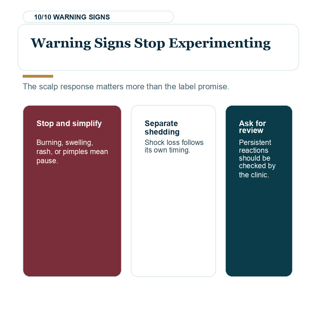 Harmful ingredients in hair products slide 10 explaining warning signs stop experimenting.