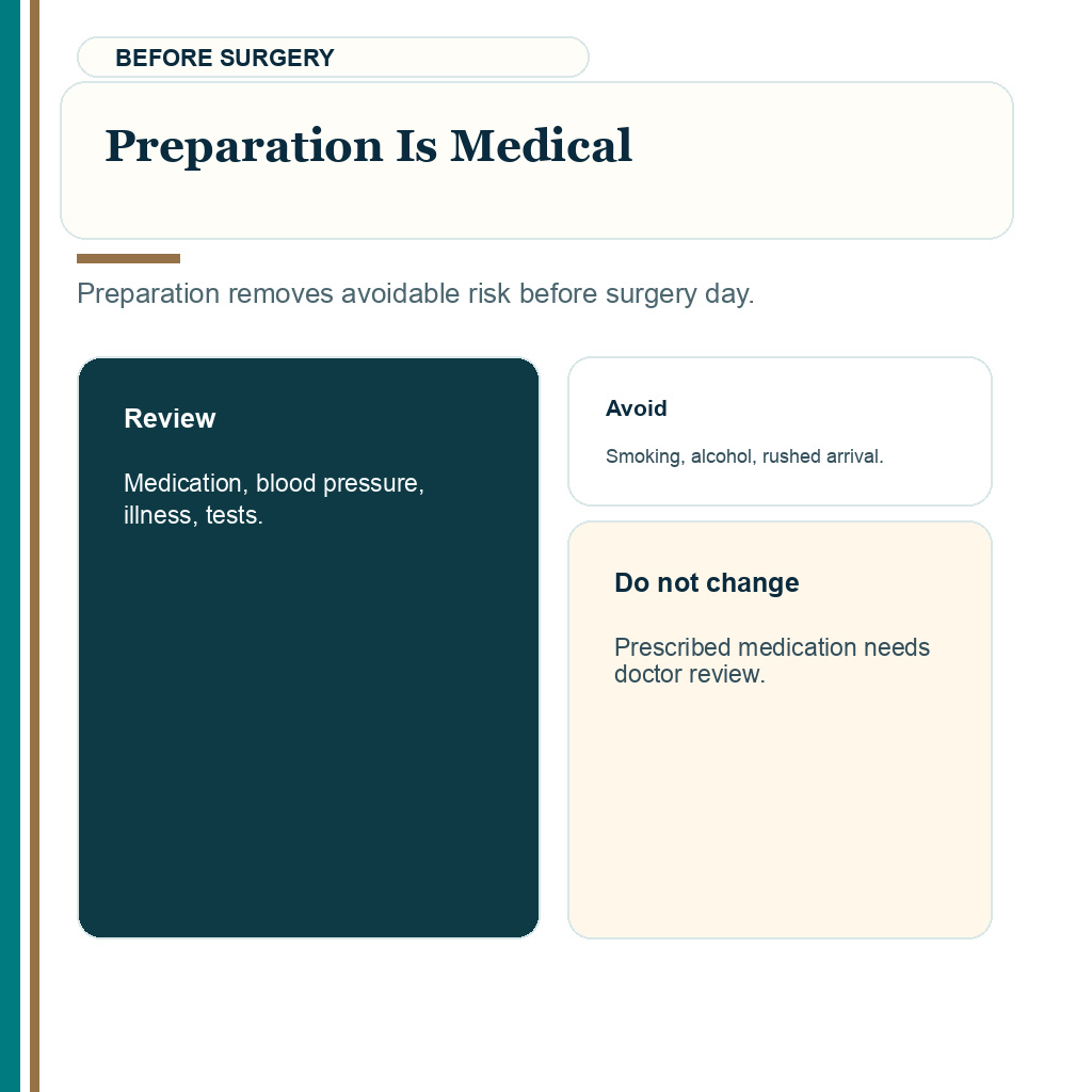 Turkey hair transplant travel slide 6 explaining why preparation instructions are medical safety checks