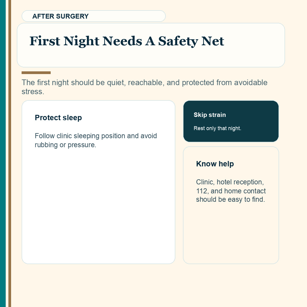 Istanbul arrival checklist slide 10 explaining first night needs a safety net