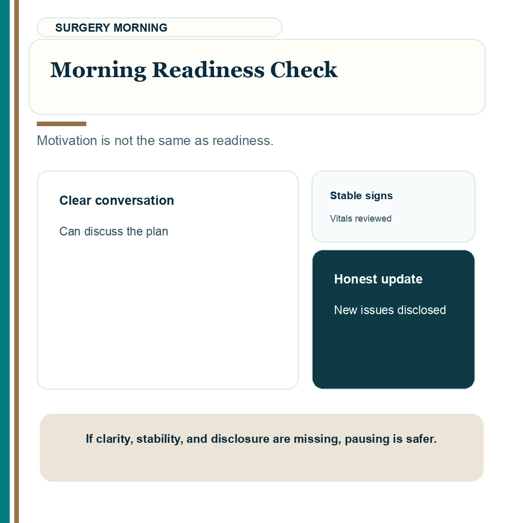 Jet lag long flights before hair transplant slide explaining morning readiness check