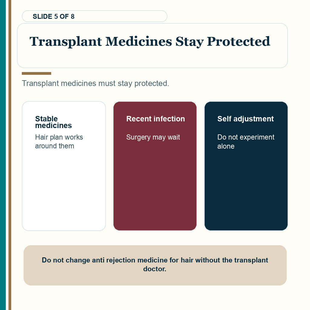 Kidney disease hair transplant carousel slide 5 about transplant medicines stay protected.
