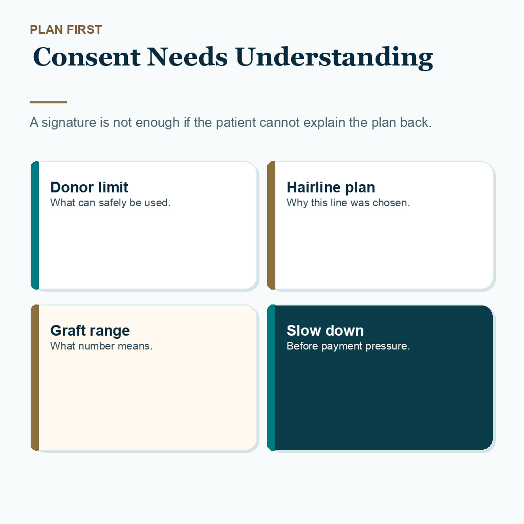 Language barriers hair transplant abroad slide 1 explaining consent needs understanding