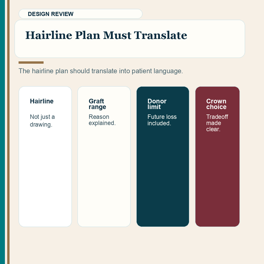 Language barriers hair transplant abroad slide 3 explaining hairline plan must translate