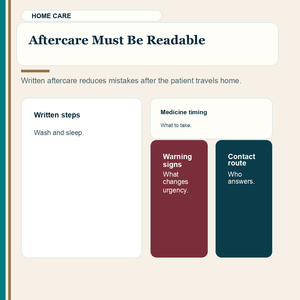 Language barriers hair transplant abroad slide 7 explaining aftercare must be readable