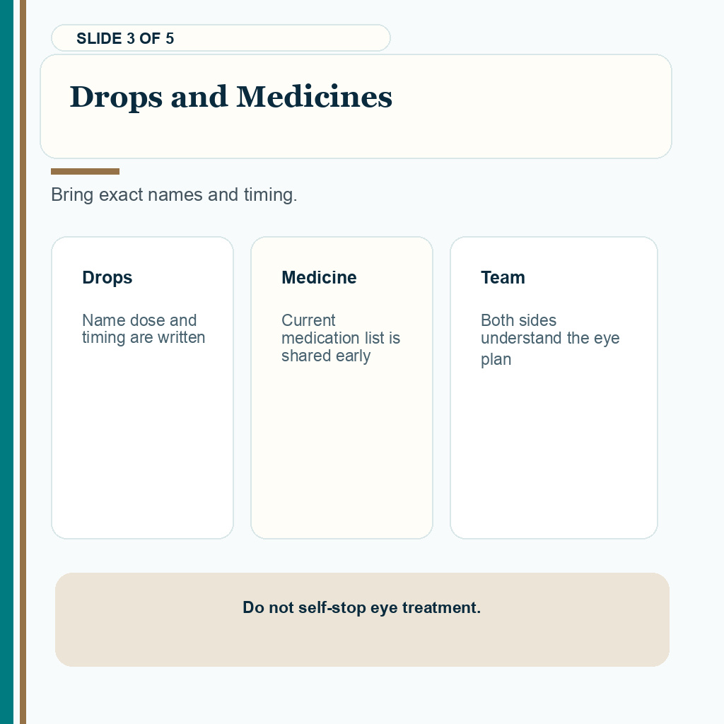 LASIK and hair transplant timing slide 3 of 5, drops and medicines