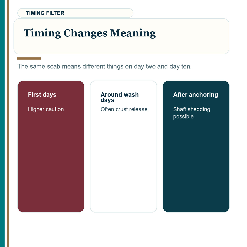 Lost grafts after hair transplant scabs carousel slide 4 of 8 about timing changes meaning.