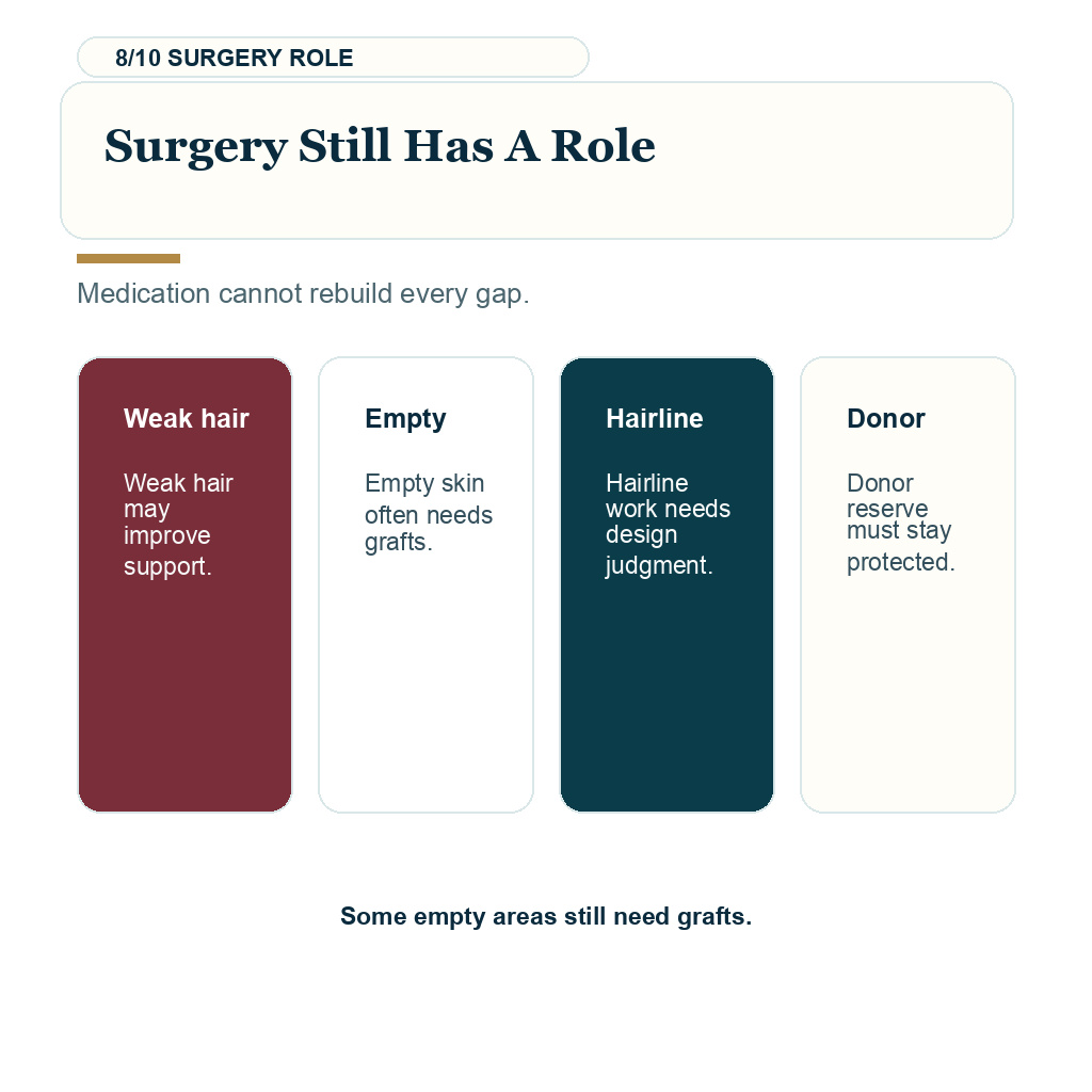 Medication delay before hair transplant carousel slide 8 Surgery Still Has A Role