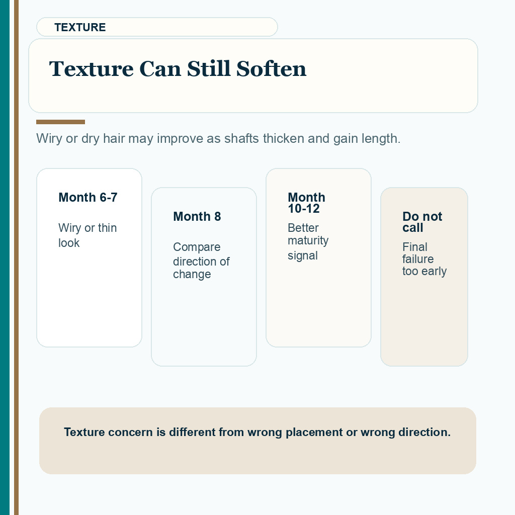 Month eight hairline review slide 2 about texture can still soften.