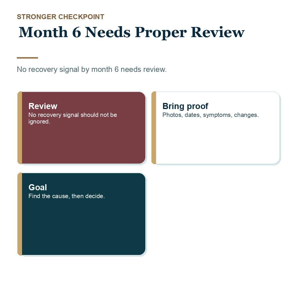 Native hair shock loss slide 4 explaining month 6 needs proper review