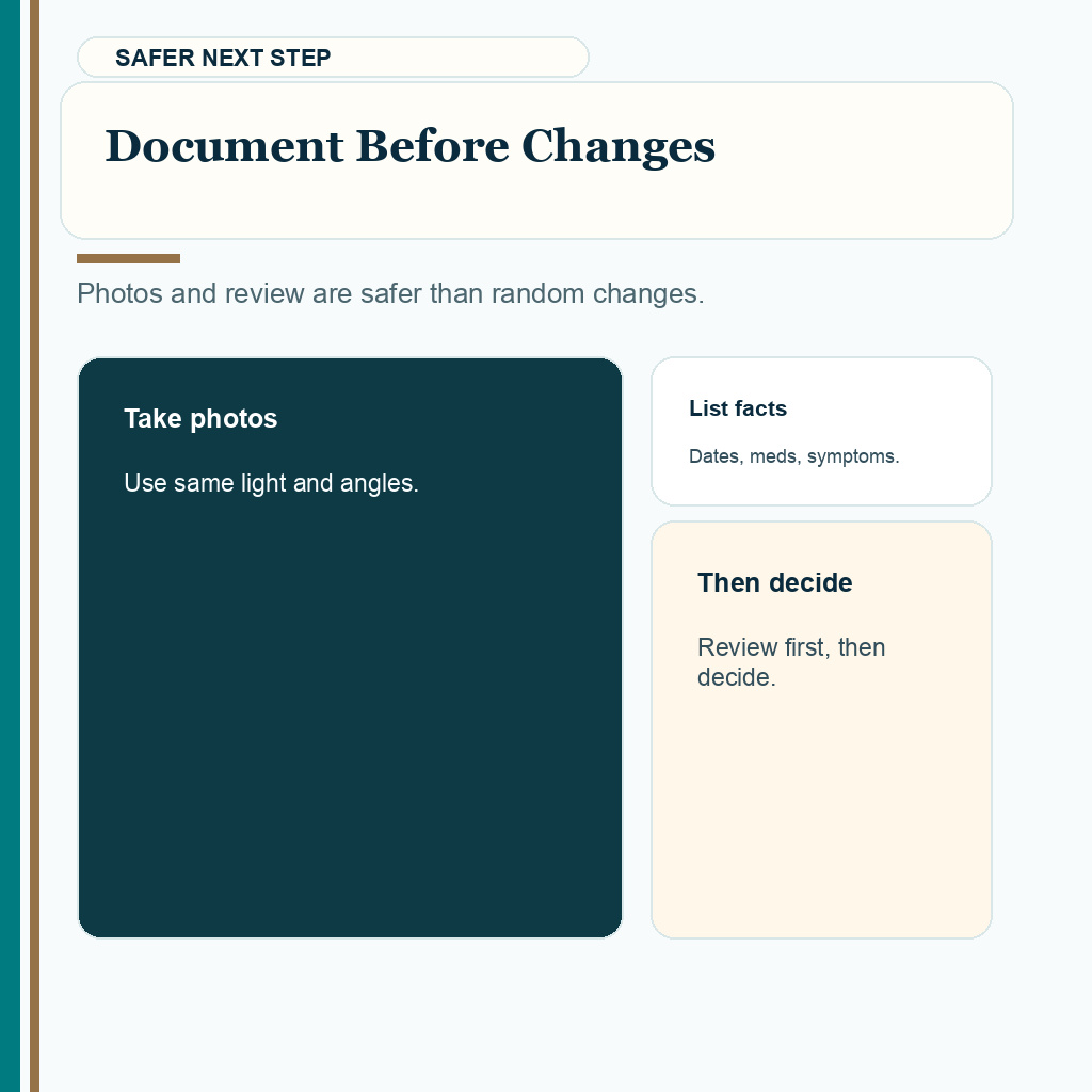 Native hair shock loss slide 10 explaining document before treatment changes