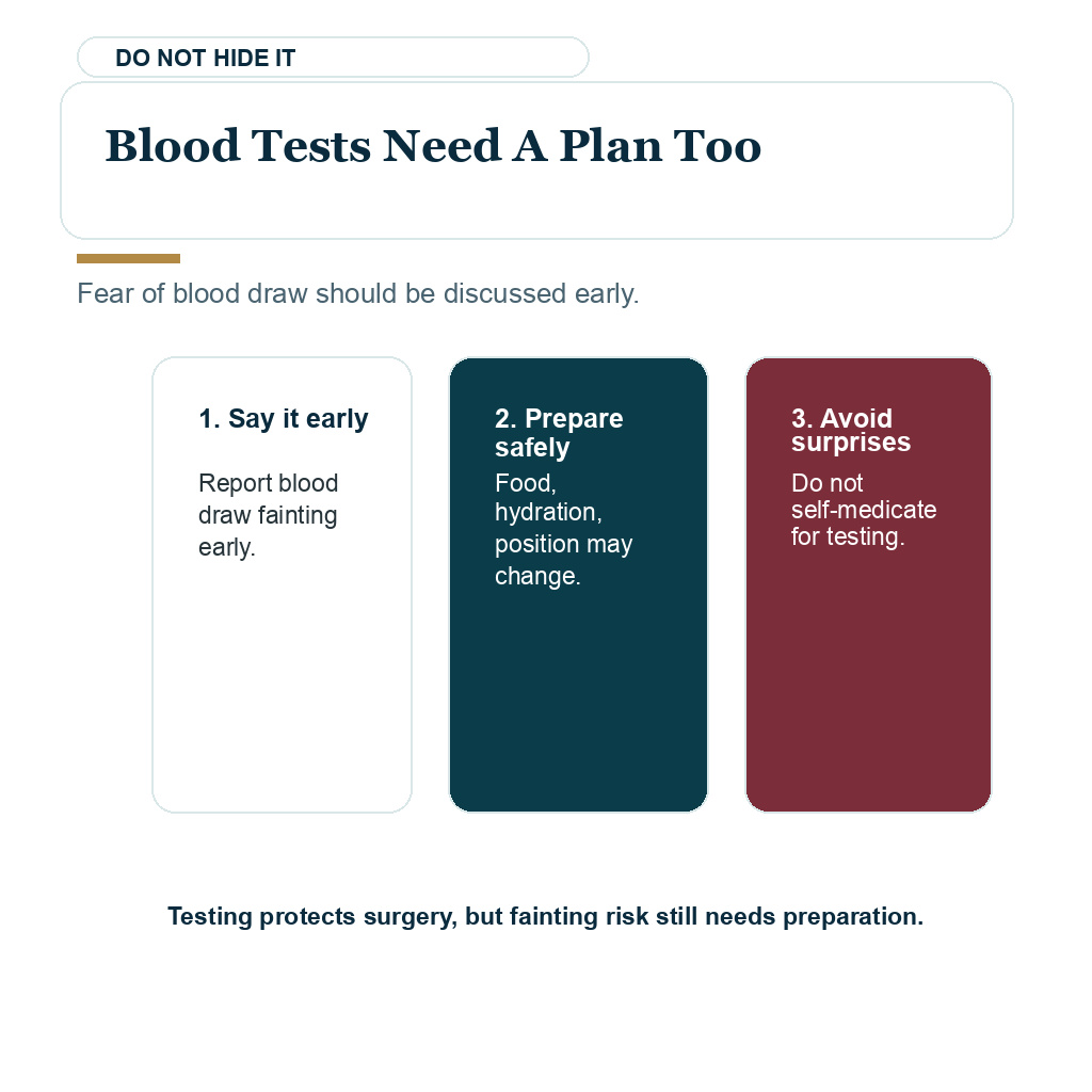 Needle fear hair transplant anesthesia planning visual about blood test fear needing preparation