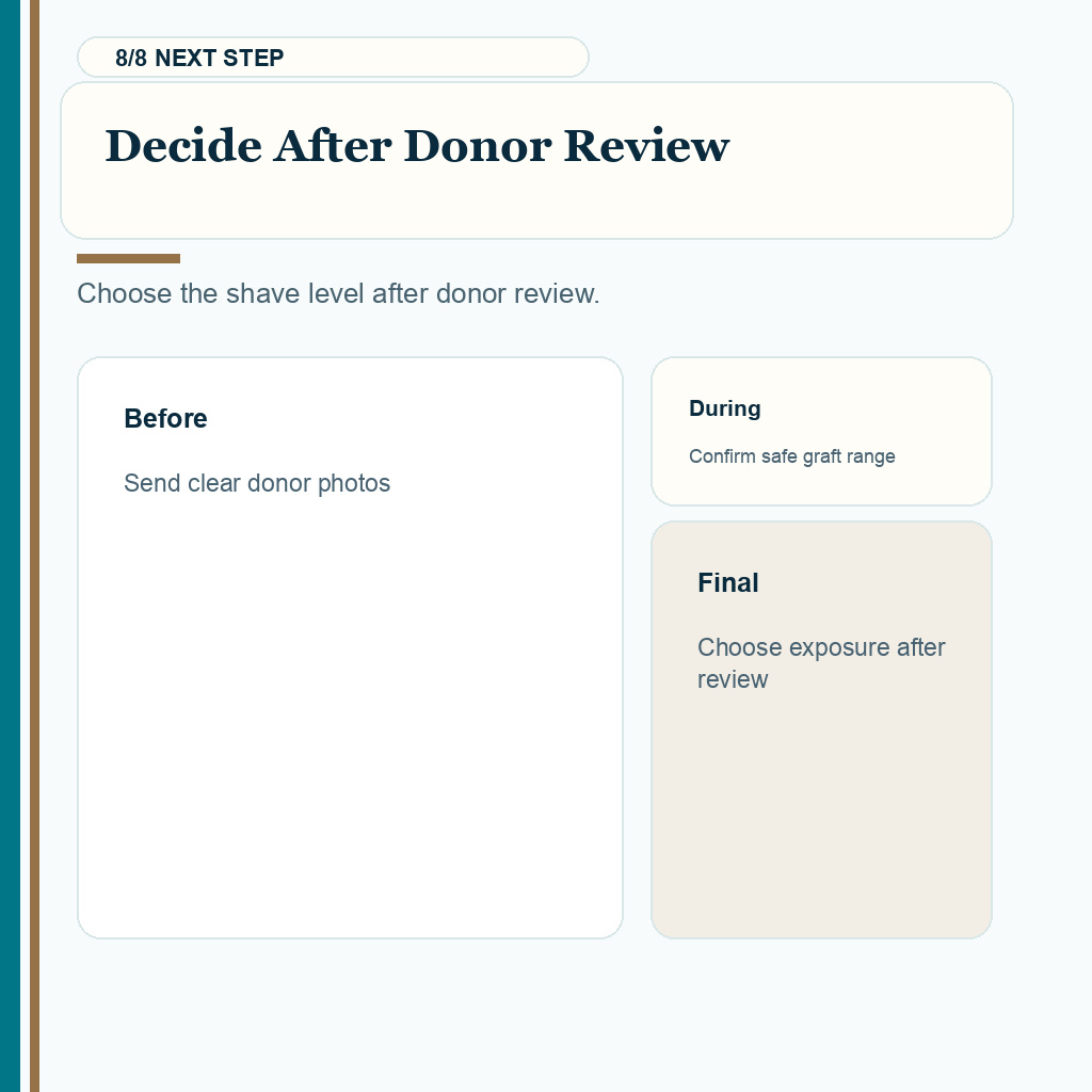Non shaven hair transplant safety, decide after donor review.