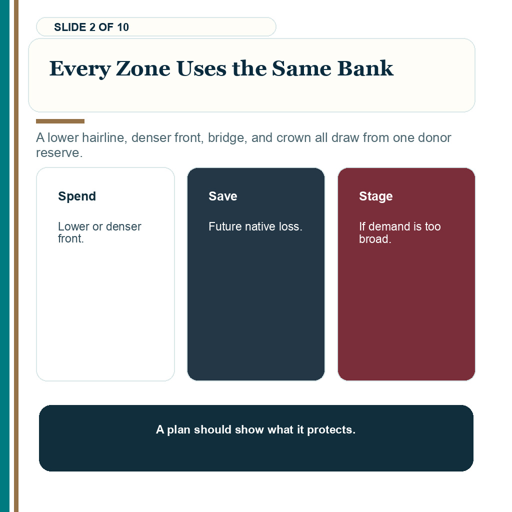 Norwood 4 or 5 graft budget carousel slide 2 about every zone uses the same bank.