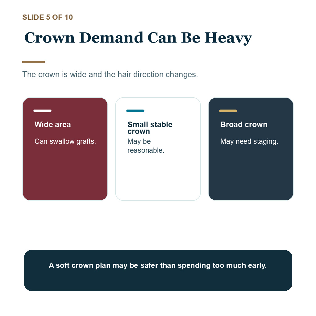 Norwood 4 or 5 graft budget carousel slide 5 about crown demand can be heavy.