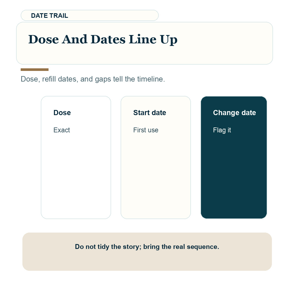 Online hair loss pills before FUE carousel slide 3 about dose and dates line up.
