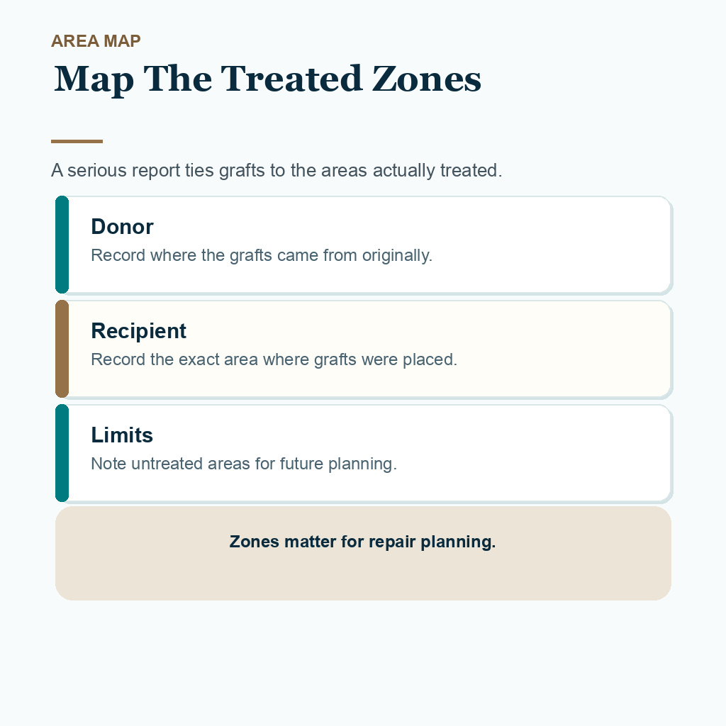 Carousel slide explaining donor, recipient, and untreated zone records