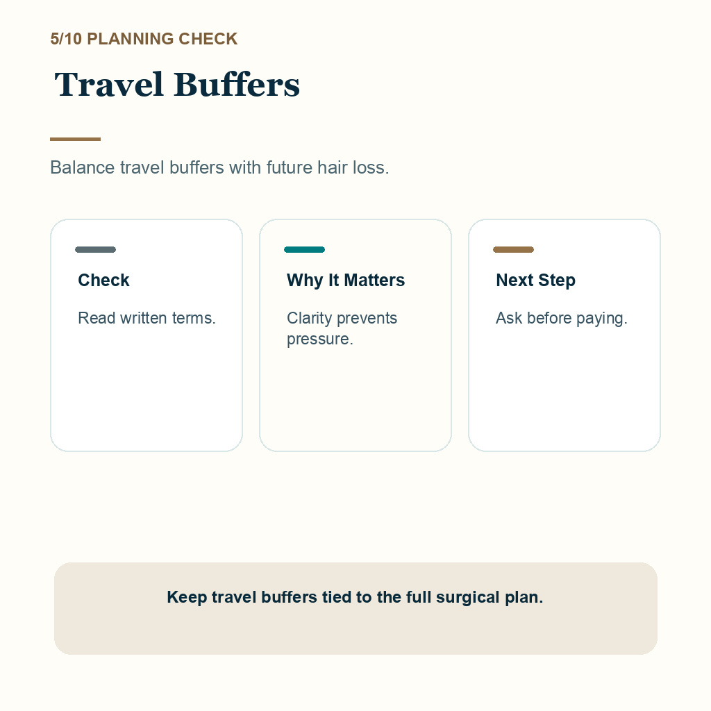Seeing Clients Again Needs a Visibility Plan support slide 5 about travel buffers