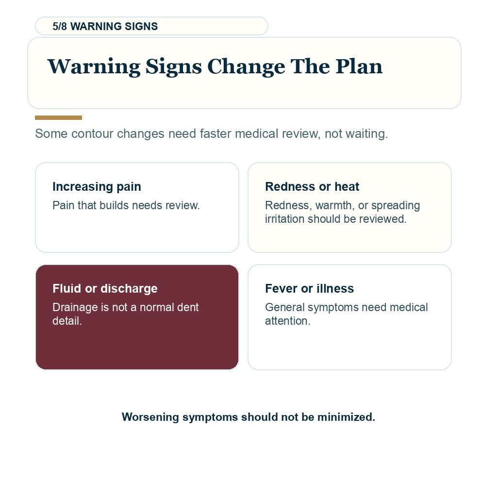 Scalp dent after hair transplant, warning signs change the plan.