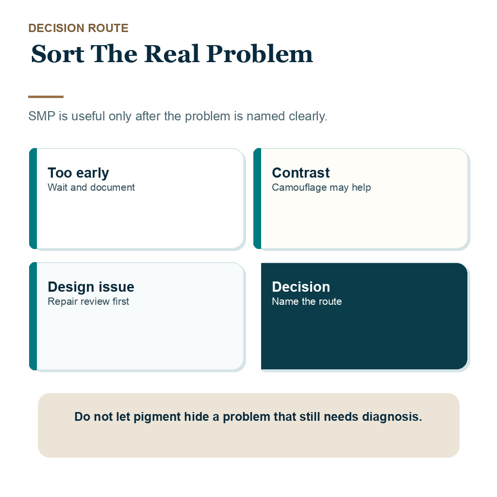 SMP decision carousel slide 1 about sort the real problem.
